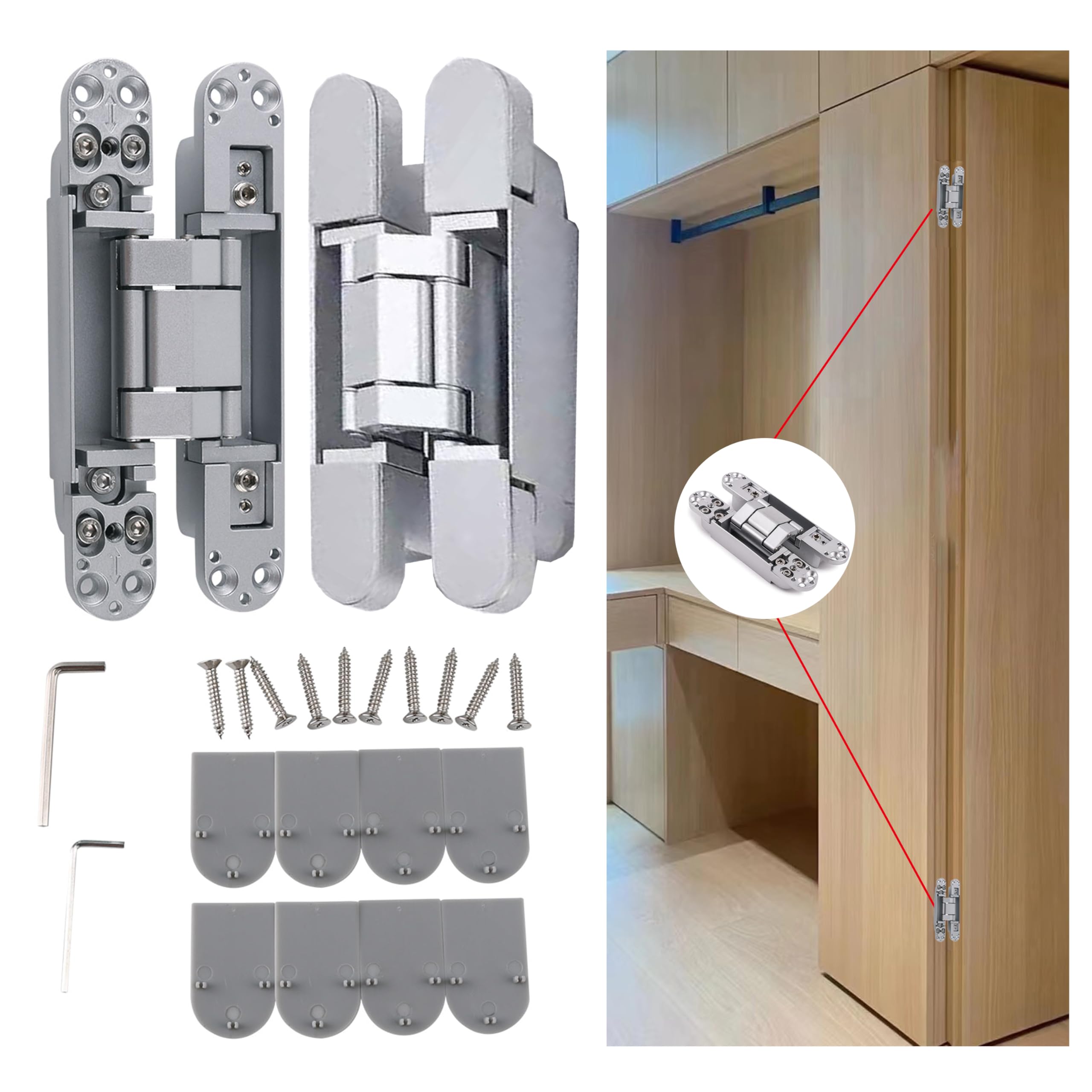 An application scenario or product detail of hinges for a secret door - Image 5