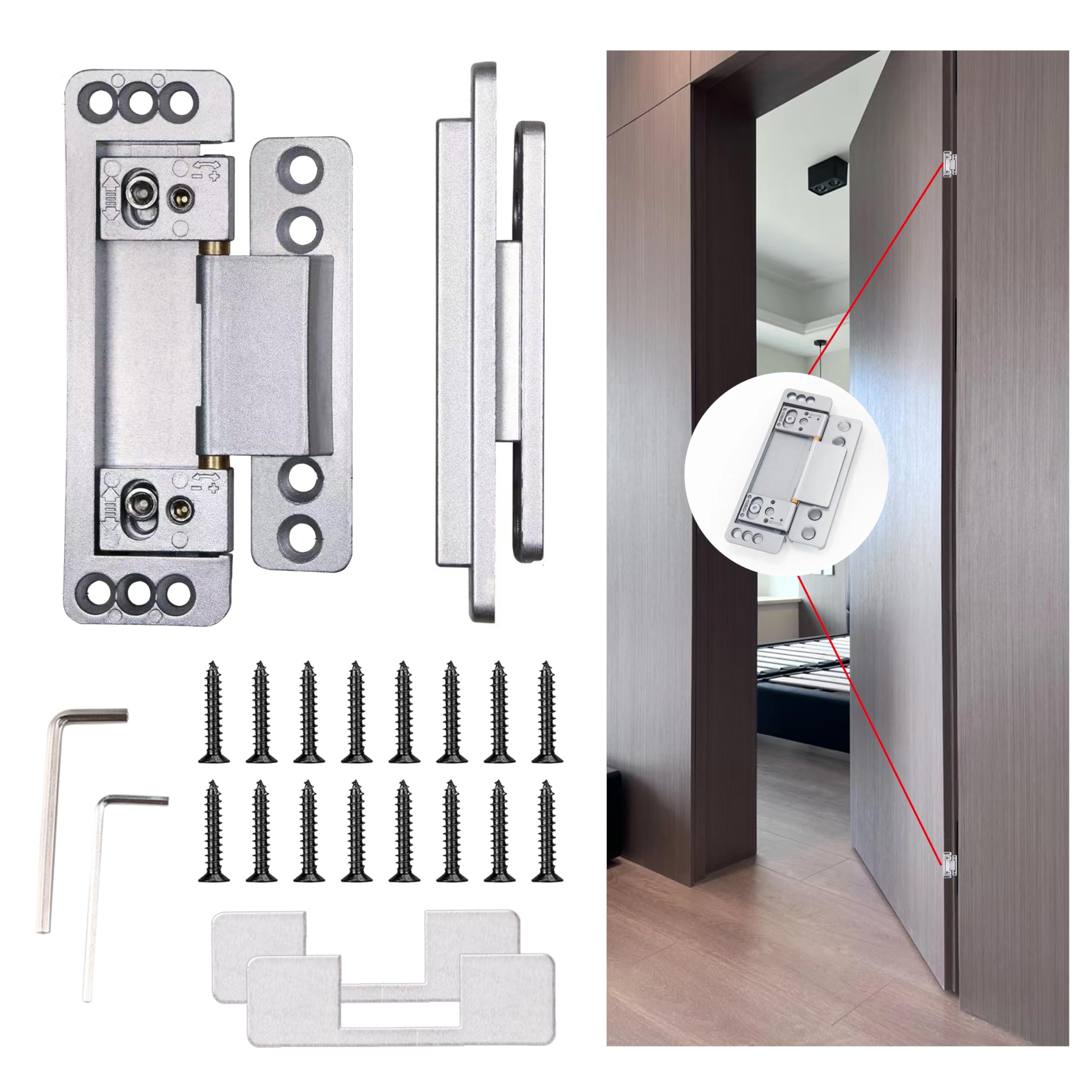 An application scenario or product detail of hinges for a secret door - Image 15