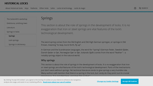 Historicallocks - Essential Springs