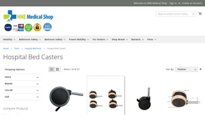 Delta - Hospital Bed Caster Wheels