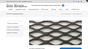 Hole Metals - 4x8 Sheet Expanded Metal