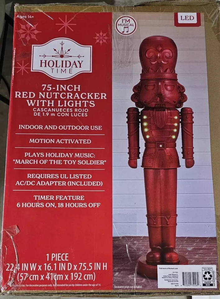 An application scenario or product detail of holiday time 75 inch nutcracker - Image 24