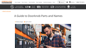 Homebuilders Hardware - Doorknob Components Guide