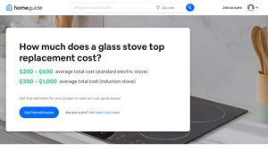 HomeGuide - Glass Stove Top Replacement Costs