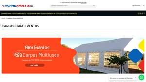 HomeParts - Carpa 12x6 Metros PVC Impermeable