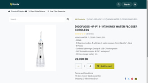 HOMIX - H2OFLOSS Cordless Water Flosser