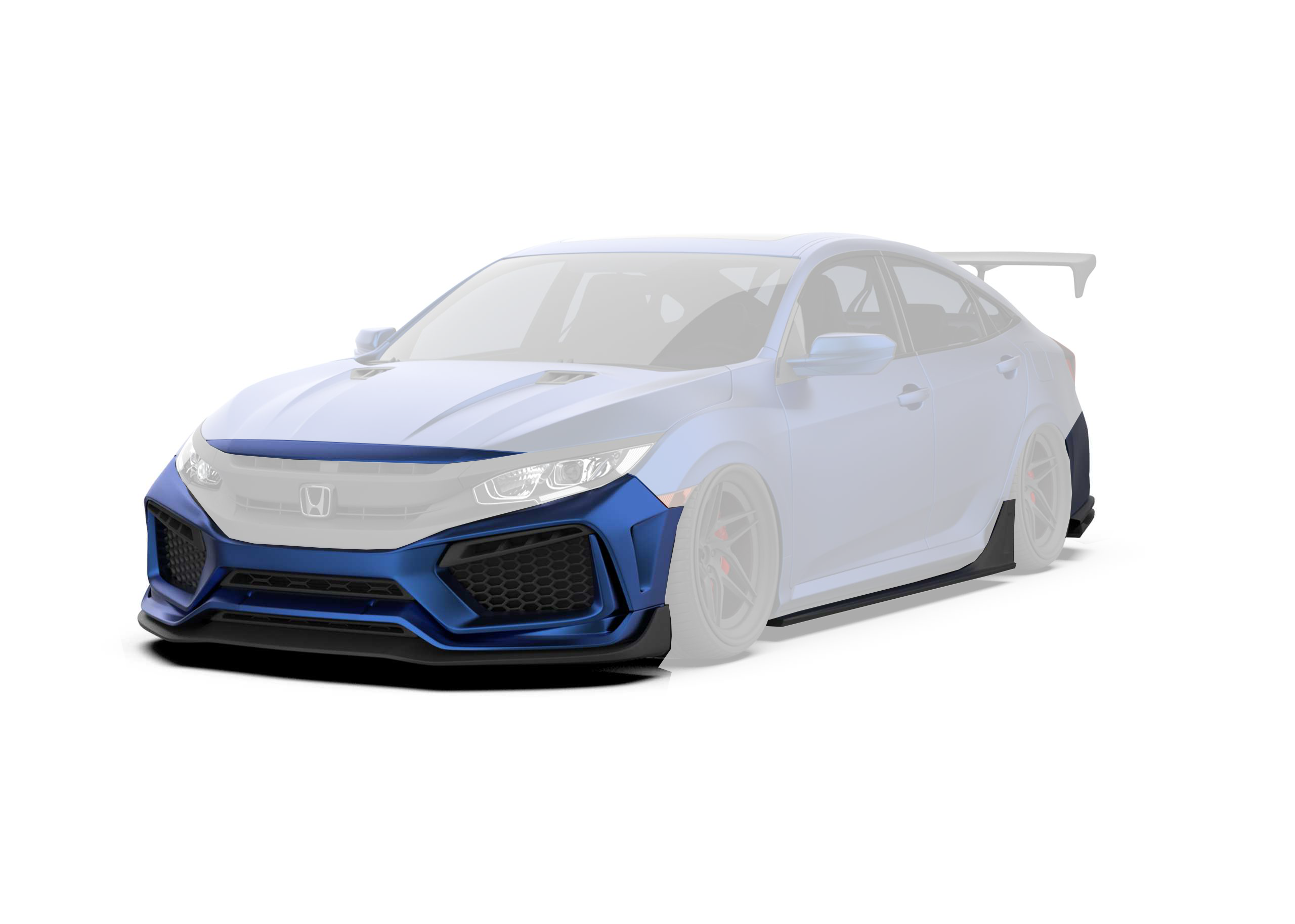An application scenario or product detail of honda civic r 10th gen bodykit - Image 2