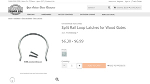 Nationwide Industries - Split Rail Loop Latches for Wood Gates