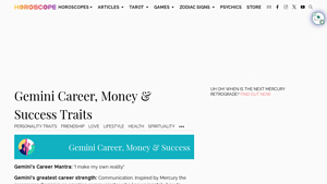 Horoscope.com - Gemini Career Insights