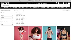 Hot Topic - Hello Kitty Swimwear