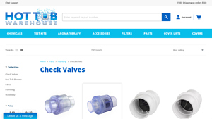 Hot Tub Warehouse - Check Valves & Spa Parts