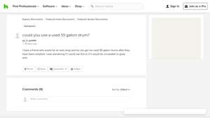 Houzz - Sourcing Food-Grade 55 Gallon Drums