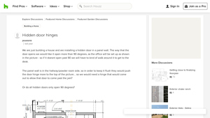 Houzz - Hidden Door Hinges