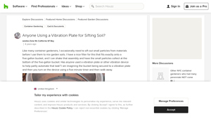 Houzz - Vibration Plate for Soil Sifting