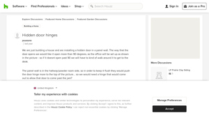 Houzz - Mortised-In Concealed Hinges