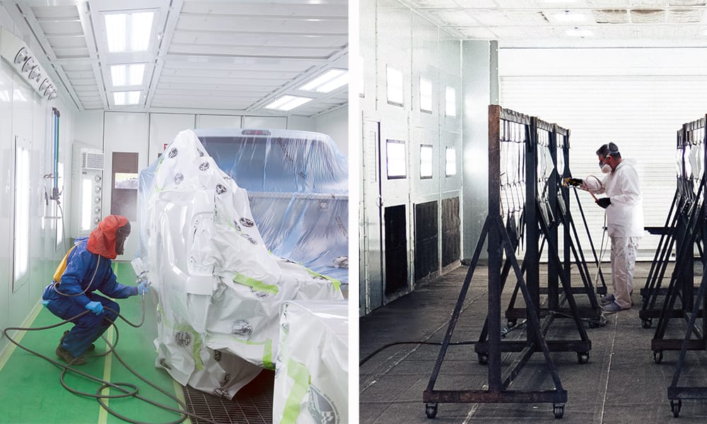 An application scenario or product detail of how paint booth works - Image 17
