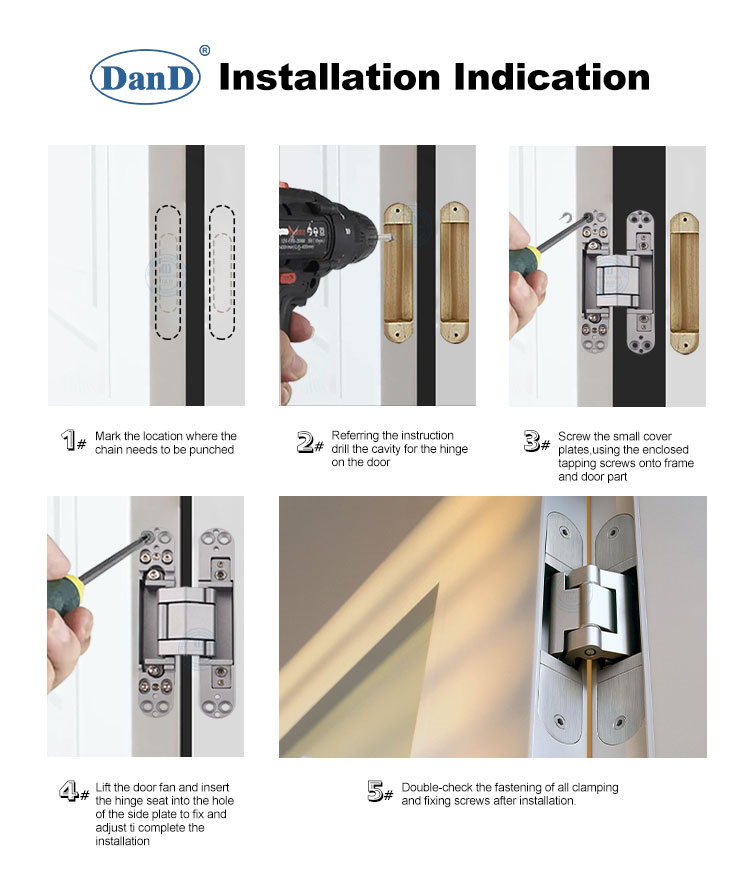 An application scenario or product detail of how to install concealed hinges - Image 9