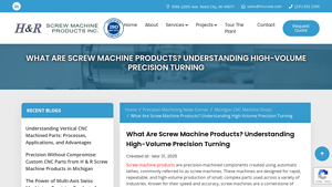 HRScrew - Precision Screw Machine Products