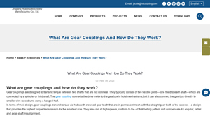 Huading Machine - Gear Couplings