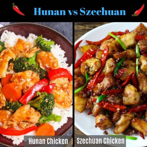 Featured image for the hunan chicken vs szechuan chicken guide