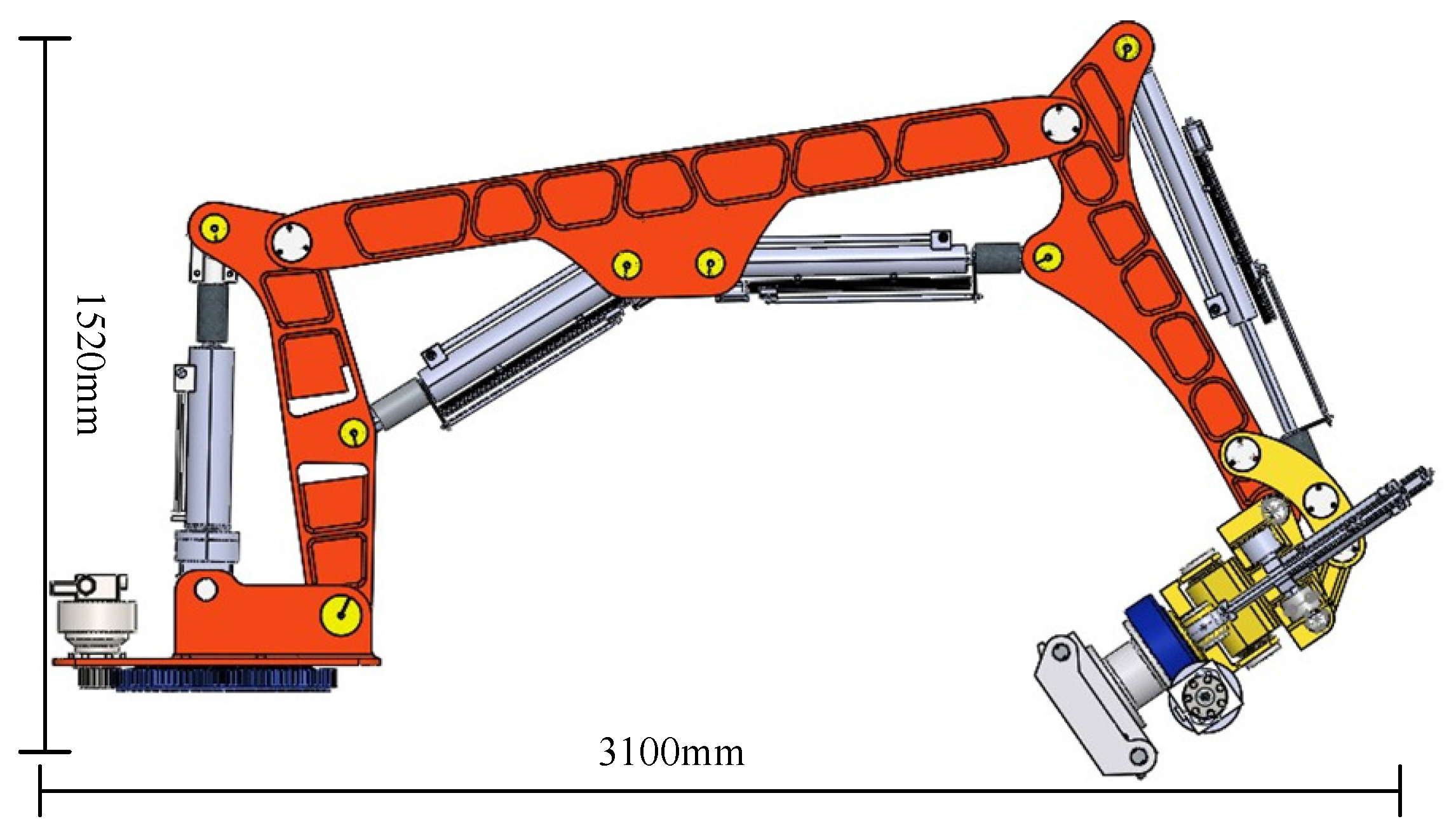 An application scenario or product detail of hydraulic piston arm - Image 5