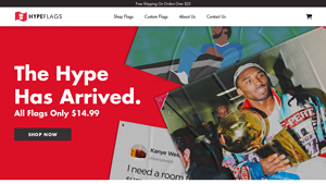 Hype Flags - Custom Flags at $14.99