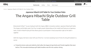 Angara - Hibachi-Style Outdoor Grill Table