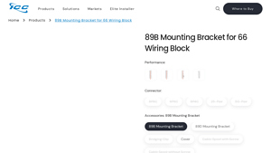 ICC - 89B Mounting Bracket for 66 Wiring Block