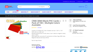 ID Card Supply - CR80 30Mil Blank PVC Cards