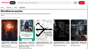 Pinterest - Bloodborne Art & Quotes