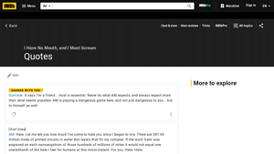 IMDB - I Have No Mouth, and I Must Scream