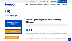 Impro Precision - Investment Castings & Precision Components