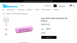 EFest - Efest 30EF 18650 3000mAh Battery