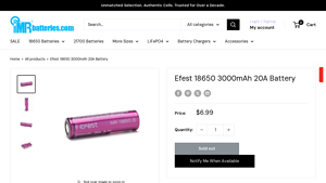Efest - 18650 3000mAh Battery