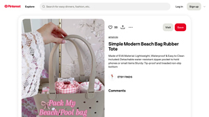 Simple Modern - Beach Bag Rubber Tote
