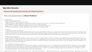AliExpress - Premium Silicone Fake Breasts