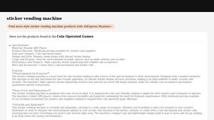 AliExpress - Sticker Vending Machine