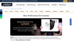 Indastro - Best Professions for Gemini