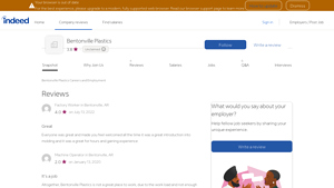 Bentonville Plastics - Employee Insights