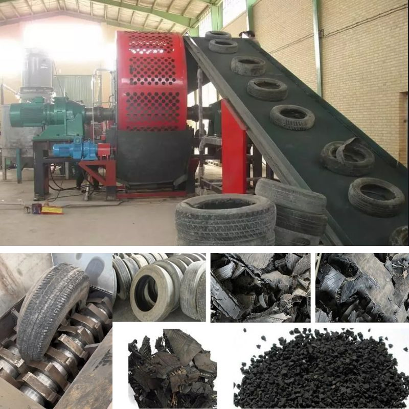 An application scenario or product detail of industrial rubber shredding applications - Image 13