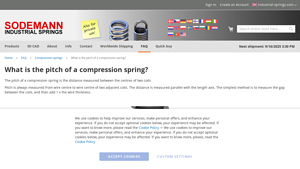 Industrial Springs - Compression Spring Pitch Guide