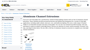 Industrial Commercial Lighting - Aluminum Channel Extrusions
