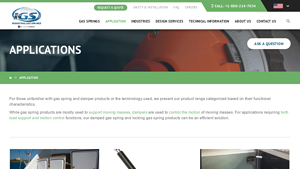 Industrial Gas Springs - Key Products