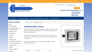 Industrial HWE - Paddle Handle Slam Latch - Spring Loaded Lever - Stainless