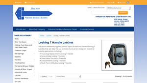 Industrial Hardware - CENTER CASE FOR EBERHARD T HANDLE LATCH-KEYED CH510