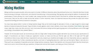 Industrial Mixers - Versatile Mixing Machines