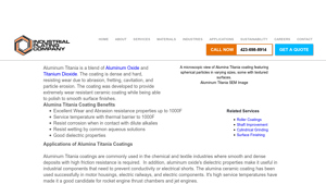 Industrial Plating - Alumina Titania Coatings