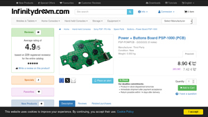 Third Party - Power + Buttons Board PSP-1000