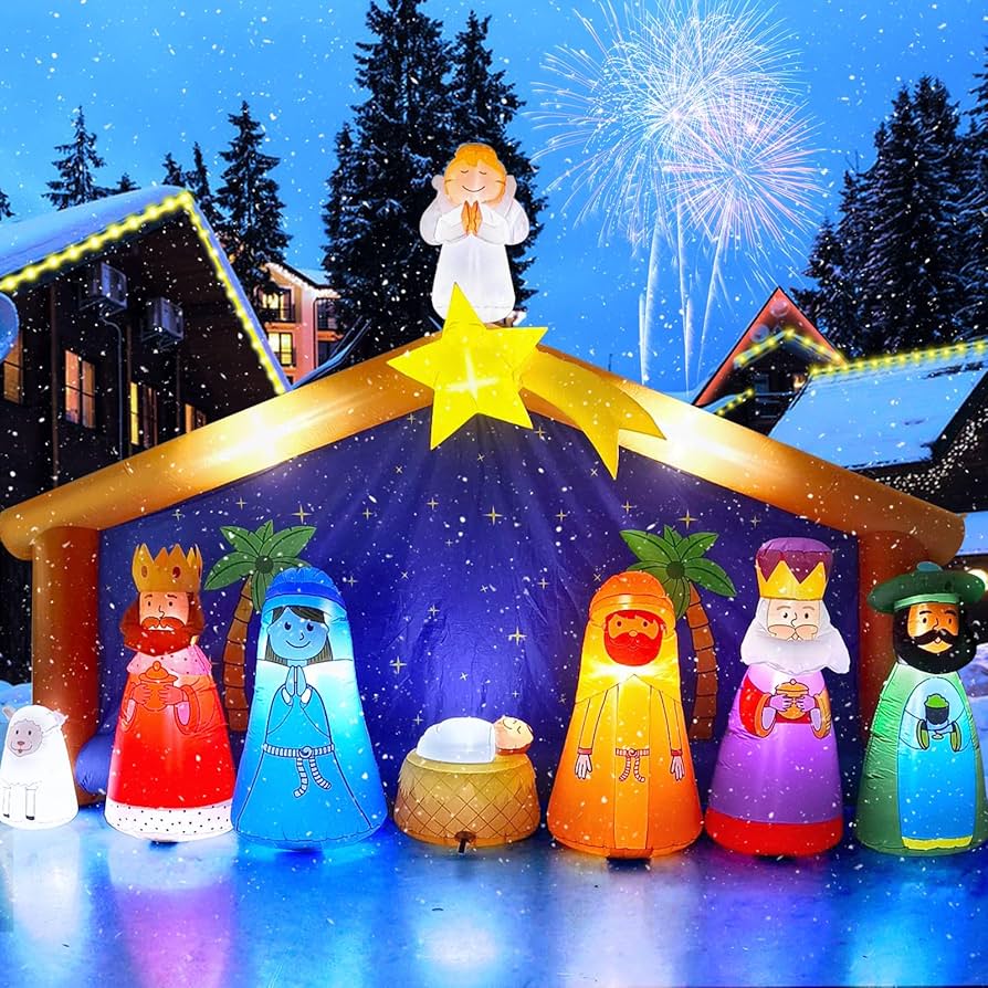 An application scenario or product detail of inflatable nativity scene - Image 1