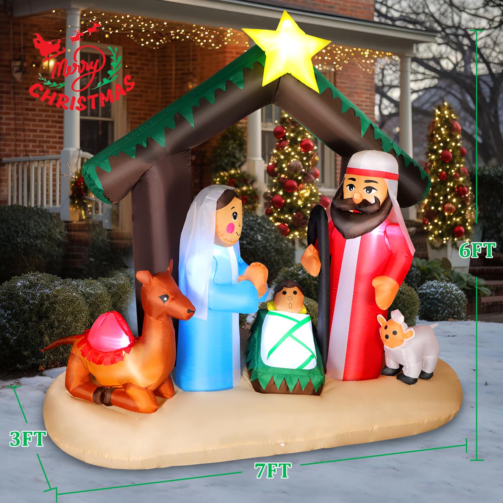 An application scenario or product detail of inflatable nativity scene - Image 9